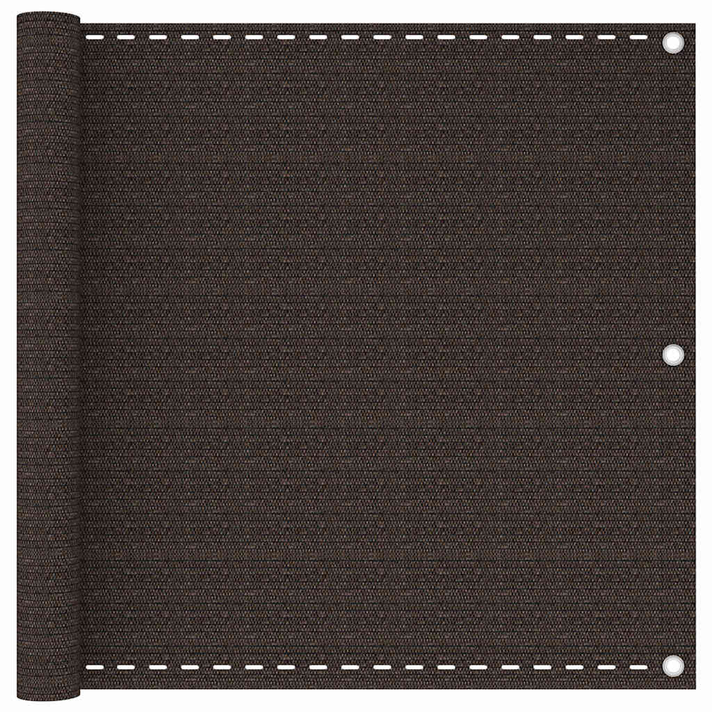 Vidaxl balkonscherm 90x400 cm hdpe bruin