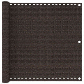 Vidaxl balkonscherm 90x400 cm hdpe bruin