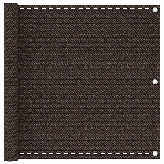 Vidaxl balkonscherm 90x500 cm hdpe bruin