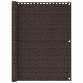 Vidaxl balkonscherm 120x600 cm hdpe bruin