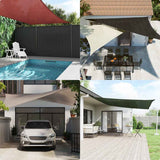 Vidaxl zonnezeil 160 g m² 2,5x5 m hdpe antracietkleurig