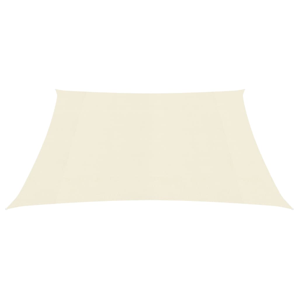 Vidaxl Zonnezeil 160 g m² 6x6 m HDPE Cream -Colored