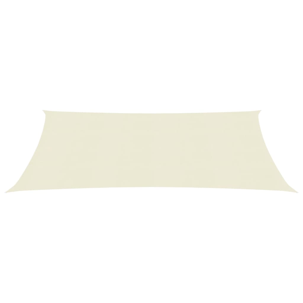 Vidaxl Zonnezeil 160 g m² 5x7 m HDPE Cream -colored