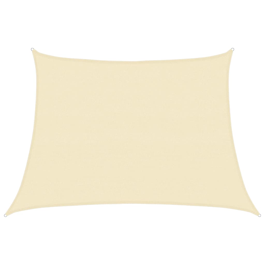 Vidaxl Zonnezeil 160 g m² 4 5x3 M HDPE Cream -Colored