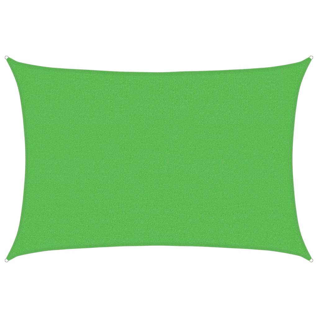 Vidaxl zonnezeil 160 g m² 2,5x3,5 m hdpe lichtgroen