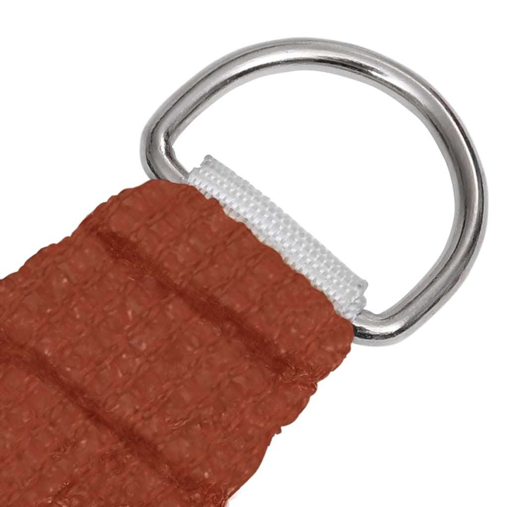 Vidaxl Zonnezeil 160 g m² kvadrat 3,6x3,6 m hdpe terracotta farvet