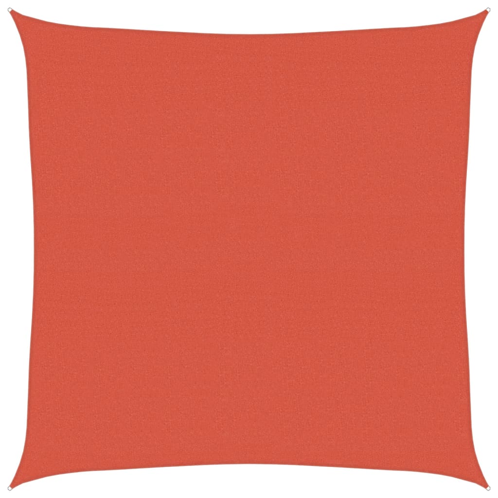 Vidaxl zonnezeil 160 g m² 7x7 m hdpe terracottakleurig