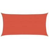 Vidaxl zonnezeil 160 g m² 2x3,5 m hdpe terracottakleurig