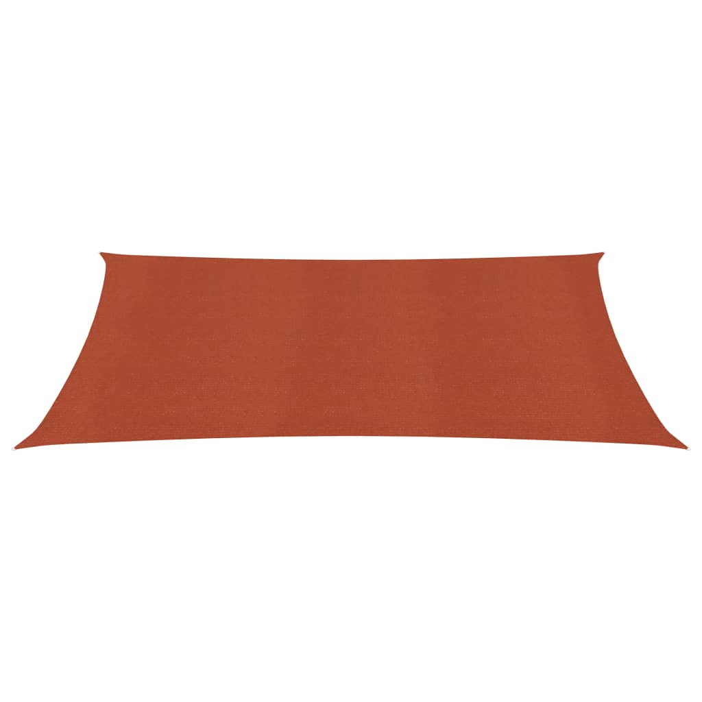 Vidaxl Zonnezeil 160 g m² 2x4 m hdpe terracotta farvet