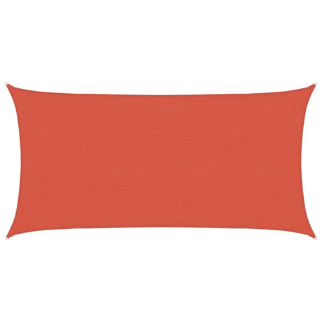 Vidaxl zonnezeil 160 g m² 2,5x5 m hdpe terracottakleurig