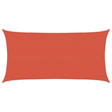 Vidaxl zonnezeil 160 g m² 3x6 m hdpe terracottakleurig