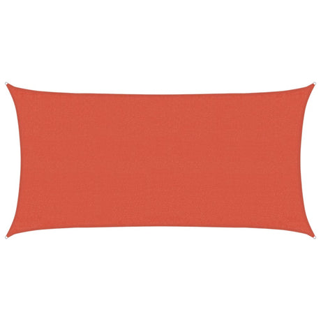 Vidaxl zonnezeil 160 g m² 3x6 m hdpe terracottakleurig