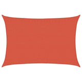 Vidaxl Zonnezeil 160 g m² Pravokotna 3,5x4,5 m Hdpe Terracotta -Red -Red -Red