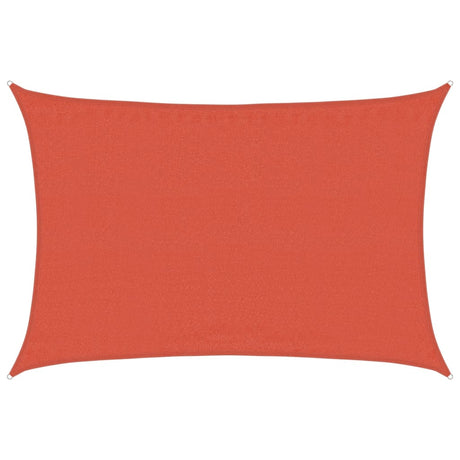 Vidaxl zonnezeil 160 g m² rechthoekig 3,5x5 m hdpe terracottakleurig