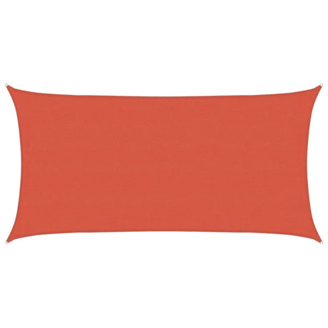 Vidaxl zonnezeil 160 g m² 4x7 m hdpe terracottakleurig