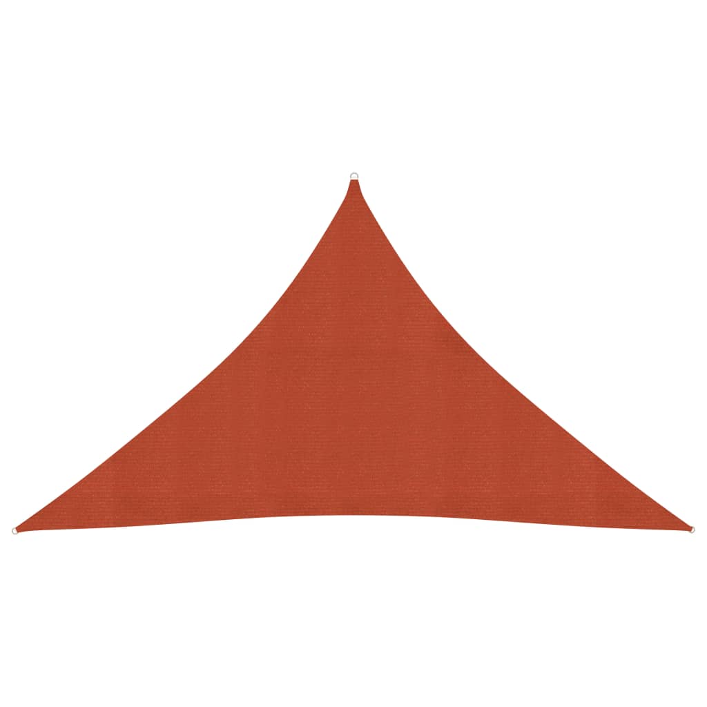 Vidaxl Zonnezeil 160 g m² 2,5 x 2,5 x 3,5 M HDPE Terracotta -Colored