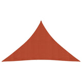 Vidaxl Zonnezeil 160 g m² 2,5 x 2,5 x 3,5 M HDPE Terracotta -Colored