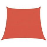 Vidaxl zonnezeil 160 g m² trapezium 3 4x3 m hdpe terracottakleurig