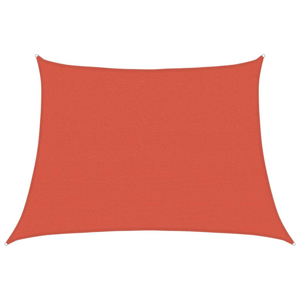 Vidaxl zonnezeil 160 g m² trapezium 4 5x3 m hdpe terracottakleurig