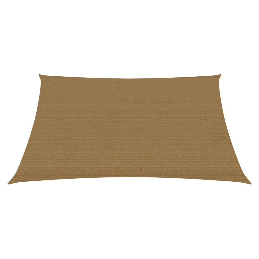 Vidaxl Zonnezeil 160 g m² 3.6x3.6 m hdpe taupe