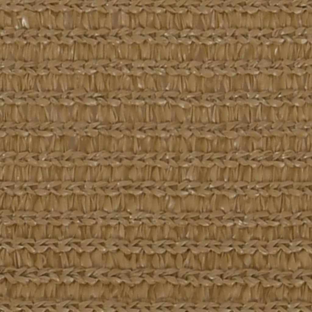 Vidaxl Zonnenzeechen 160 g m² 3.6x3.6 m hdpe Taupe