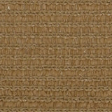 Vidaxl Zonnenzeechen 160 g m² 3.6x3.6 m hdpe Taupe