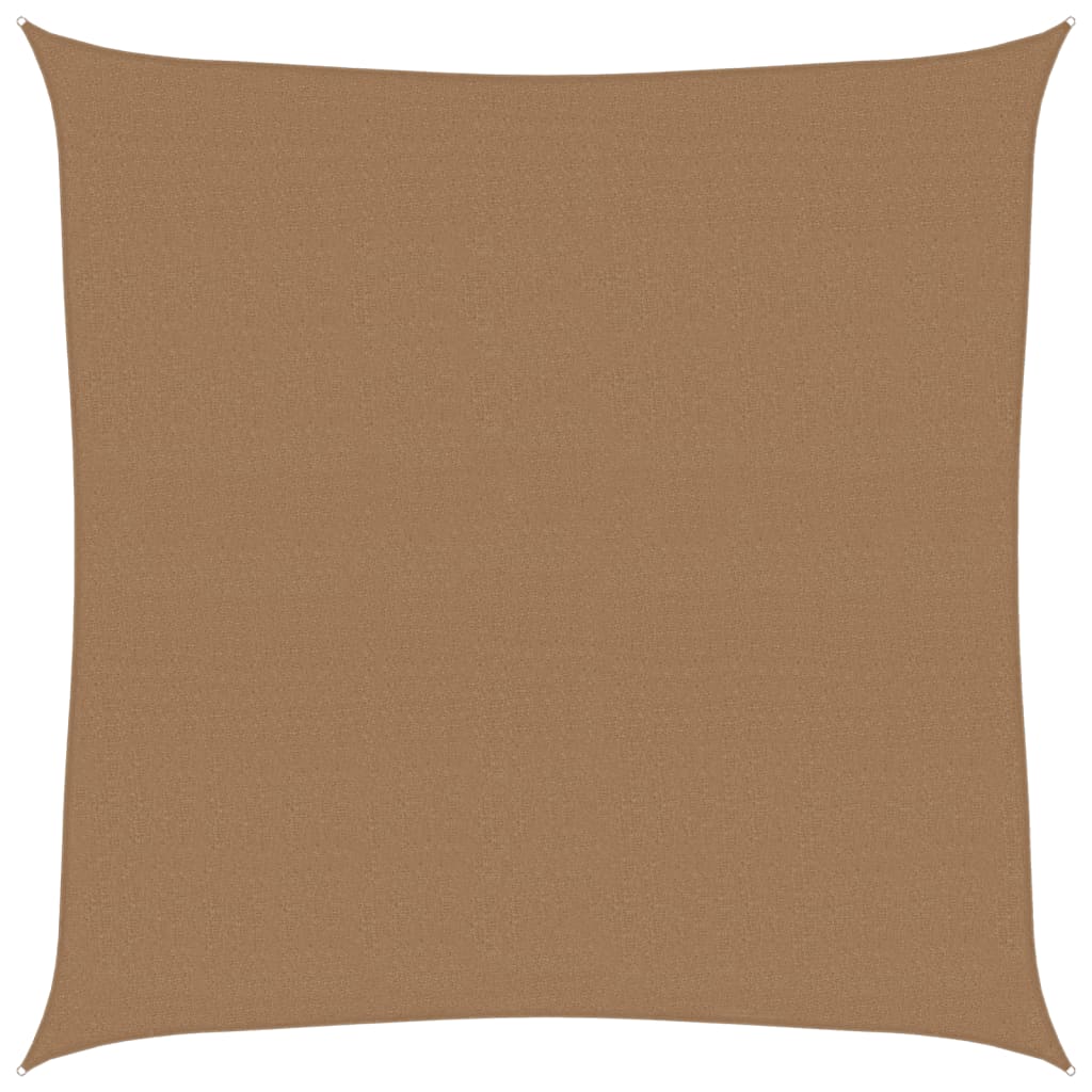 Vidaxl Zonnezeil 160 g m² 4.5x4.5 m HDPE Taupe