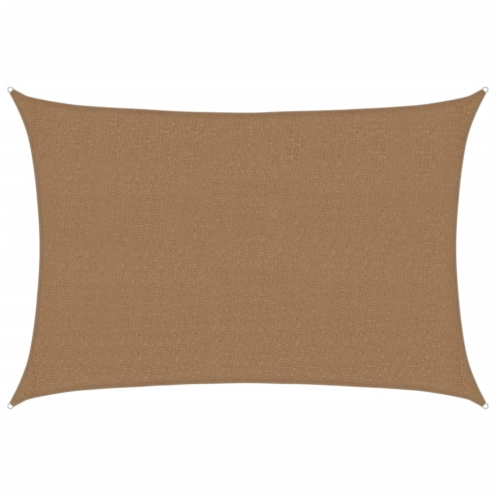 Vidaxl zonnenzeechen 160 g m² 2.5x4 m Hdpe Taupe