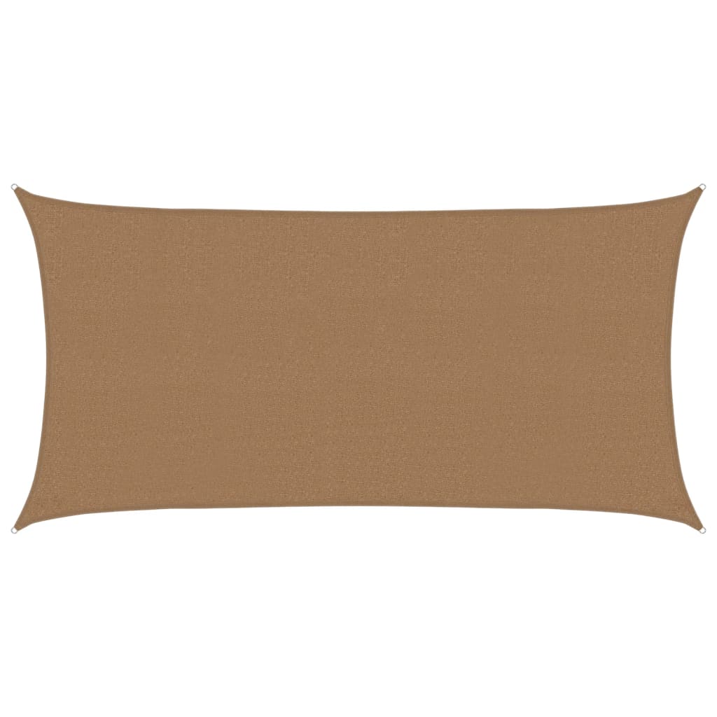 Vidaxl Zonnenzeechen 160 g m².5x5 m Hdpe Taupe