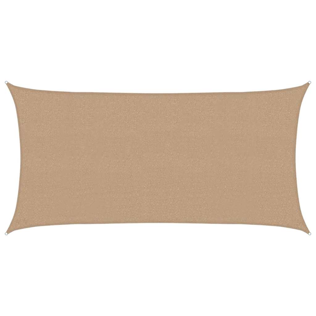 Vidaxl zonnezeil 160 g m² 2,5x5 m hdpe taupe
