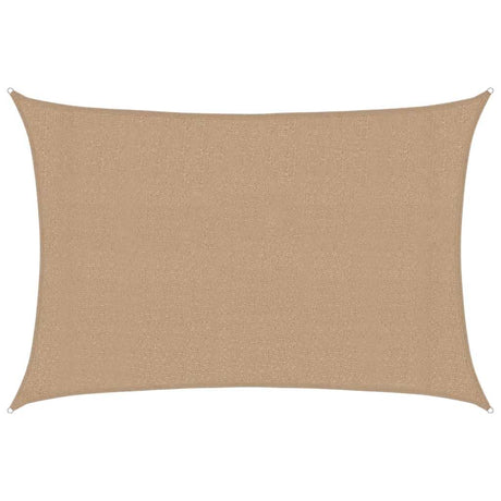 Vidaxl zonnezeil 160 g m² 3x4 m hdpe taupe