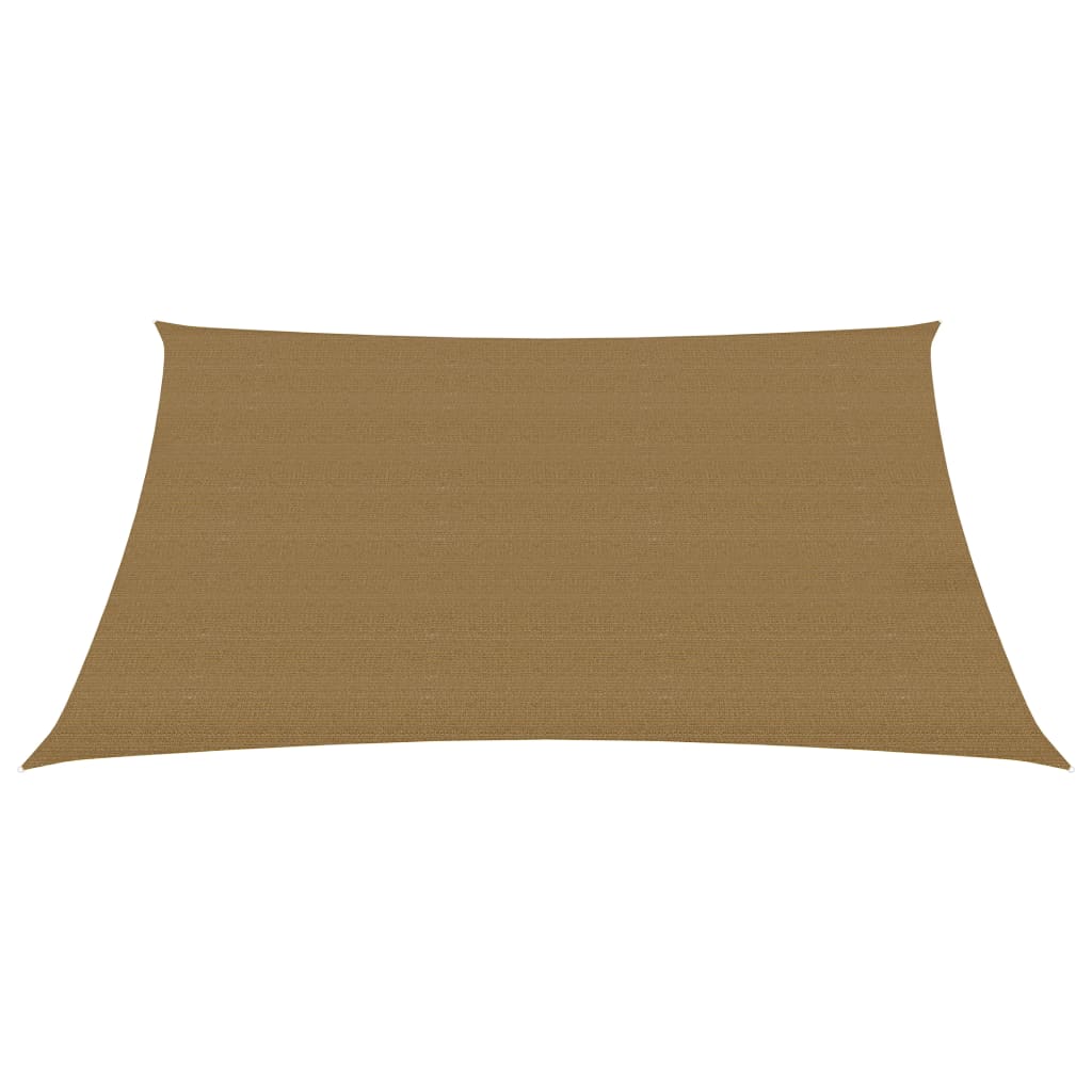 VidaXL Zonnezeil 160 g m² 3x4 m HDPE taupe