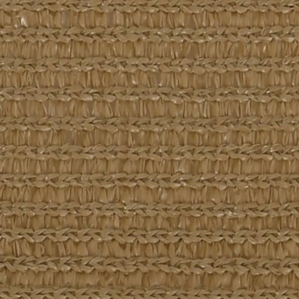 Vidaxl Zonnenzeechen 160 g m² 3x4 m HDPE Taupe