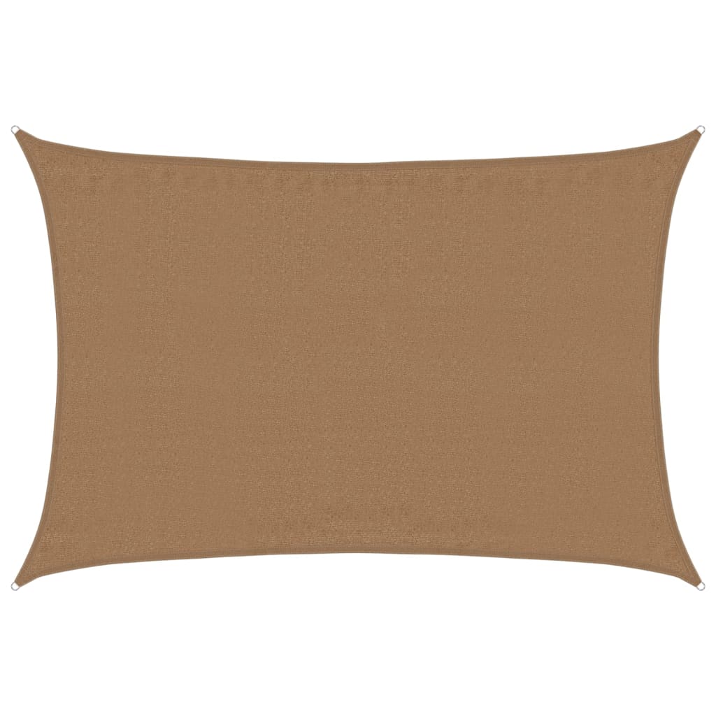 Vidaxl Zonnenzeechen 160 g m² 3.5x5 m Hdpe Taupe