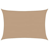 Vidaxl zonnezeil 160 g m² 5x7 m hdpe taupe