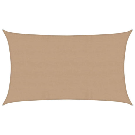 Vidaxl zonnezeil 160 g m² 5x8 m hdpe taupe