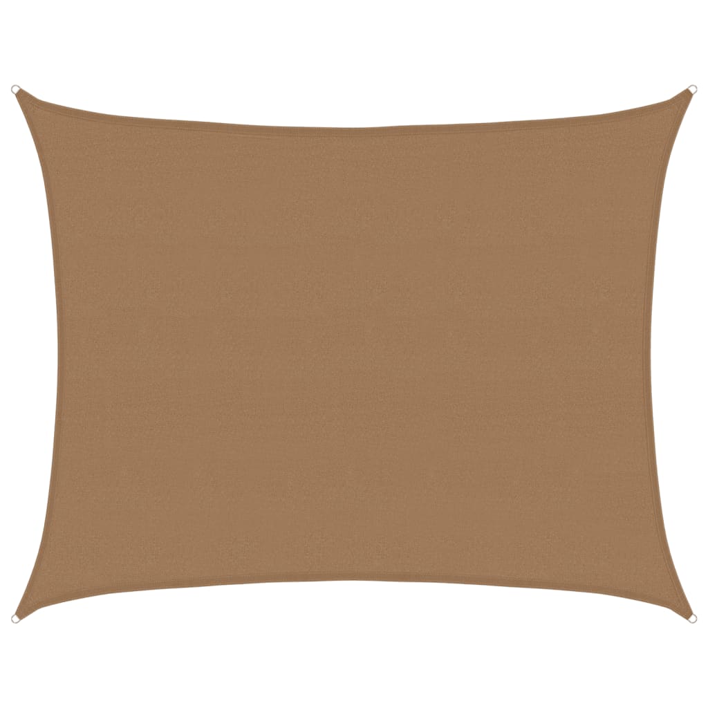 Vidaxl Zonnezeil 160 g m² 6x8 m HDPE Taupe