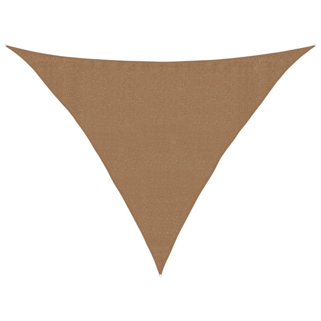 Vidaxl Zonnenzeechen 160 g m² 3.5x3.5x4.9 m hdpe Taupe