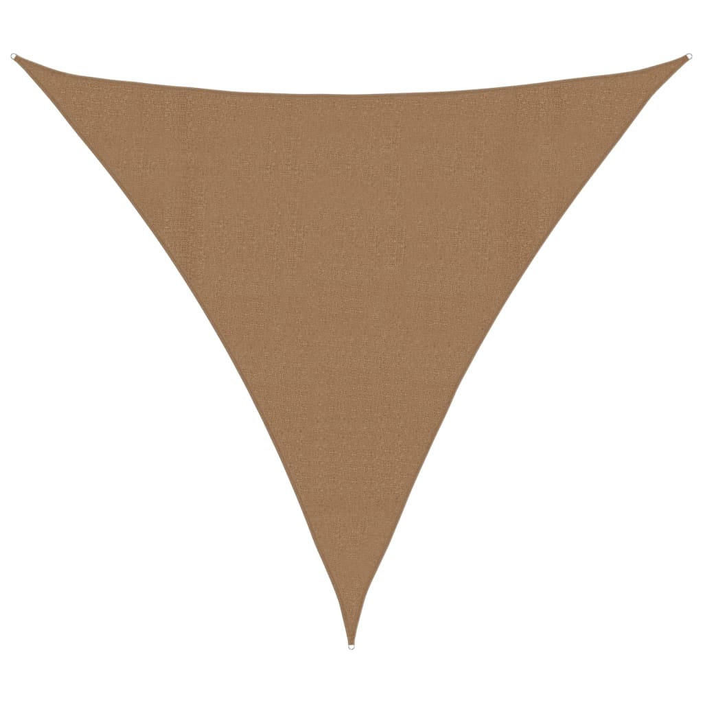 Vidaxl Zonnenzeechen 160 g m² 4.5x4.5x4.5 m hdpe Taupe