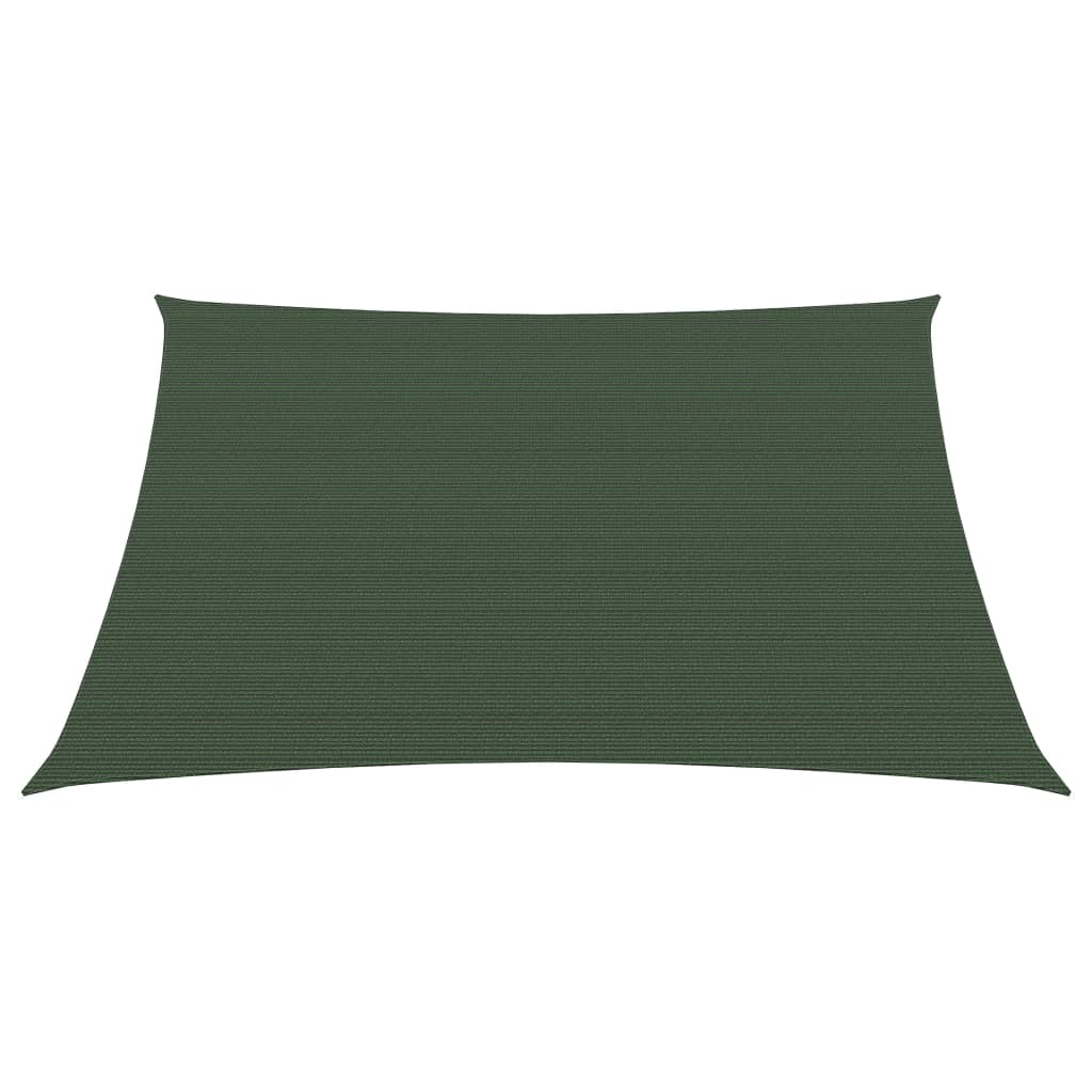 Vidaxl Zonnezeil 160 g m² 3x3 m Hdpe Dark Green