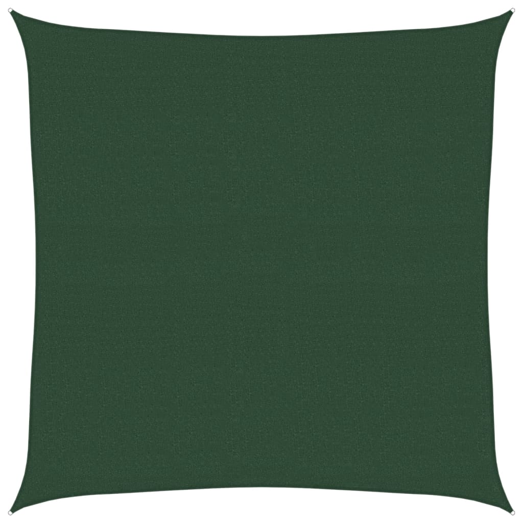 Vidaxl Zonnezeil 160 g m² 4x4 m hdpe dark green