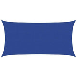 Vidaxl zonnezeil rechthoekig 160 g m² 2,5x5 m hdpe blauw