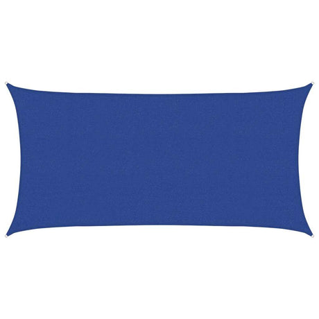 Vidaxl zonnezeil rechthoekig 160 g m² 2,5x5 m hdpe blauw