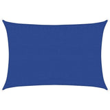 Vidaxl zonnezeil 160 g m² rechthoekig 3,5x4,5 m hdpe blauw