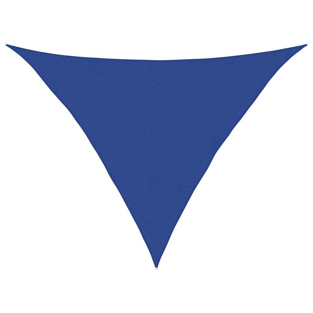 Vidaxl zonnezeil 160 g m² driehoekig 5x5x6 m hdpe blauw