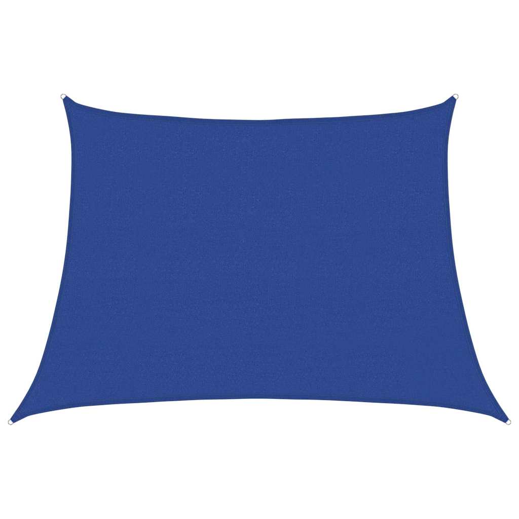 Vidaxl zonnezeil 160 g m² trapezium 4 5x3 m hdpe blauw