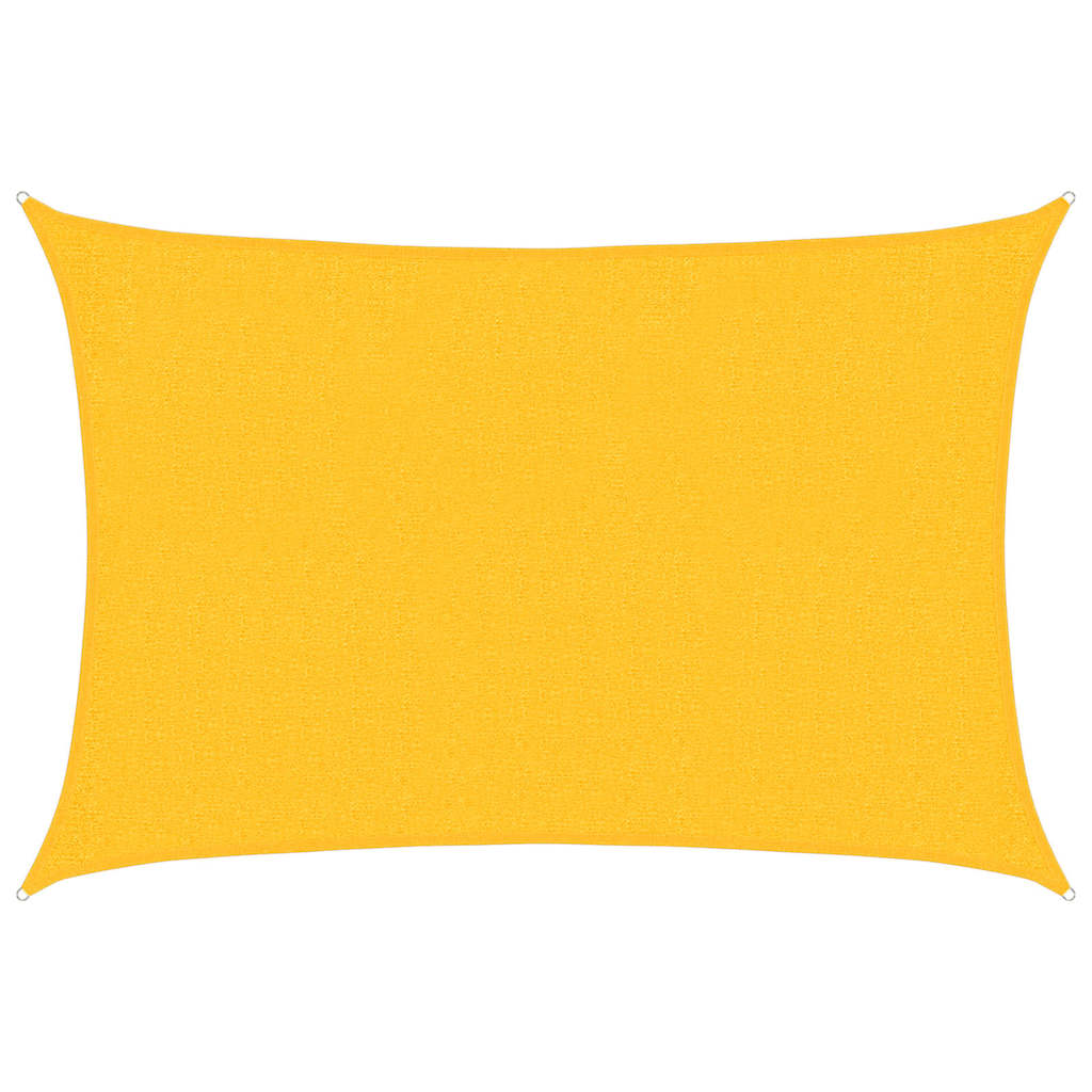 Vidaxl zonnezeil 160 g m² rechthoekig 2x3 m hdpe geel