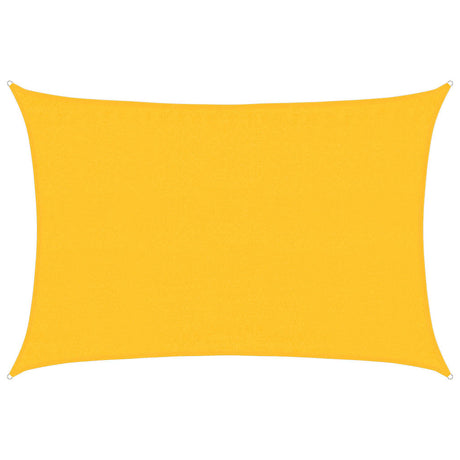 Vidaxl zonnezeil 160 g m² rechthoekig 3,5x4,5 m hdpe geel