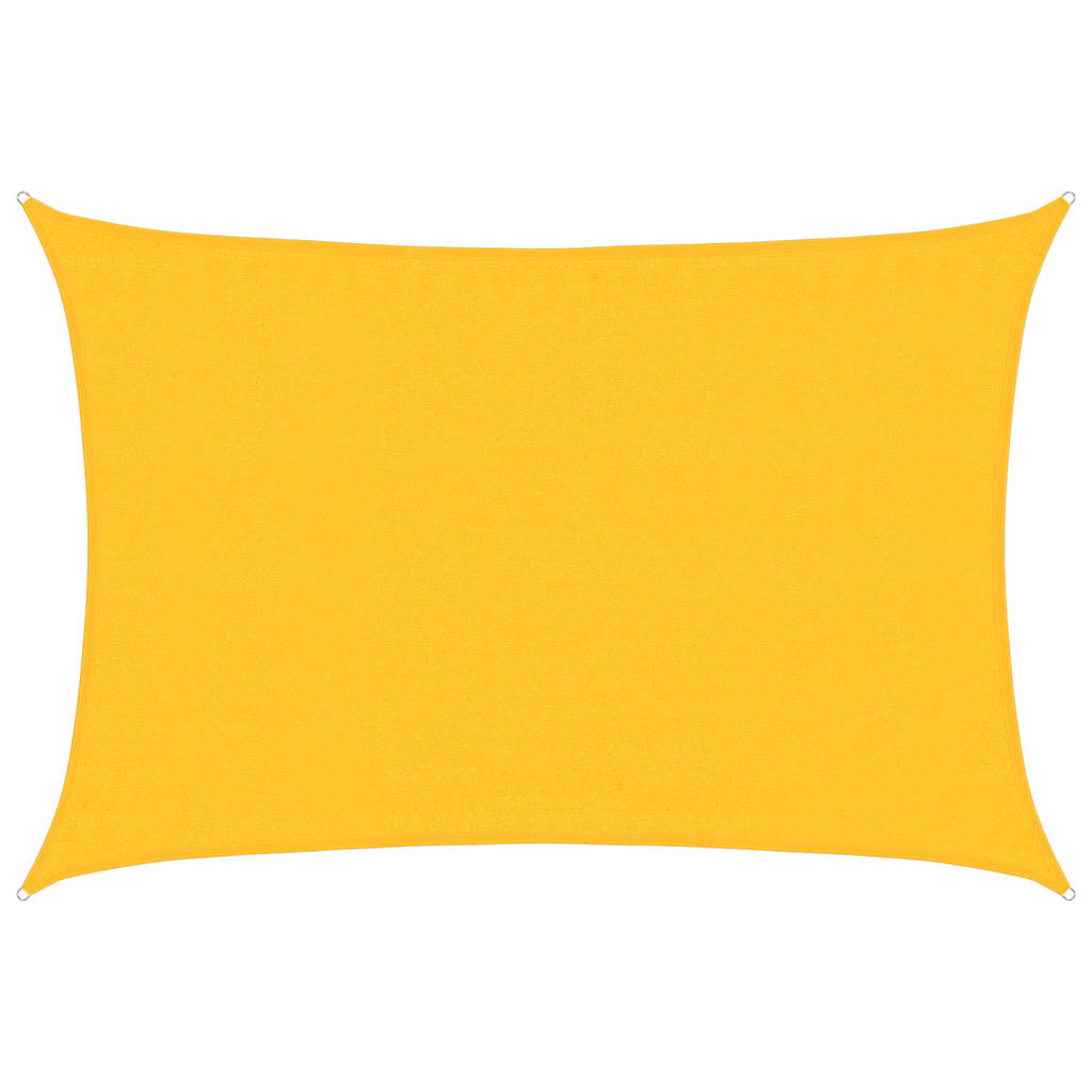 Vidaxl zonnezeil 160 g m² rechthoekig 3,5x5 m hdpe geel