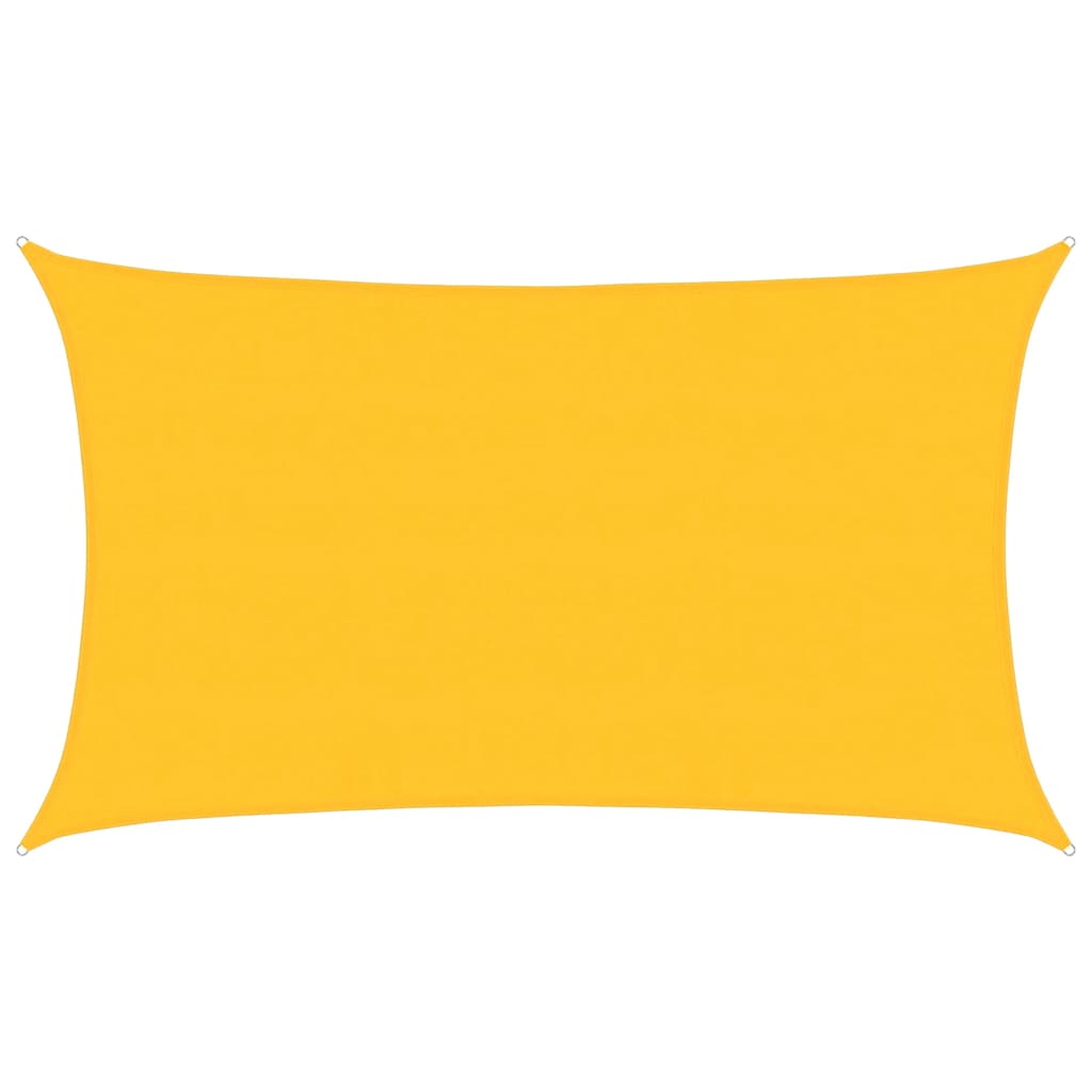 Vidaxl zonnezeil 160 g m² rechthoekig 5x8 m hdpe geel